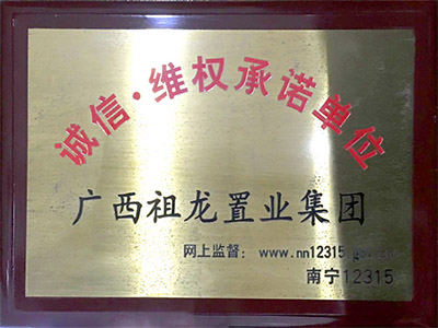 诚信维权承诺单位
